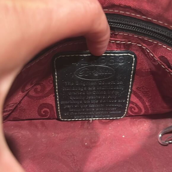 Brighton woman's leather purse. The leather are brown and black - Picture 16 of 16